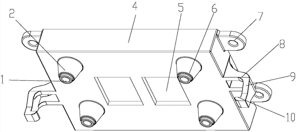 一种卡扣式LED灯电池盖的制作方法