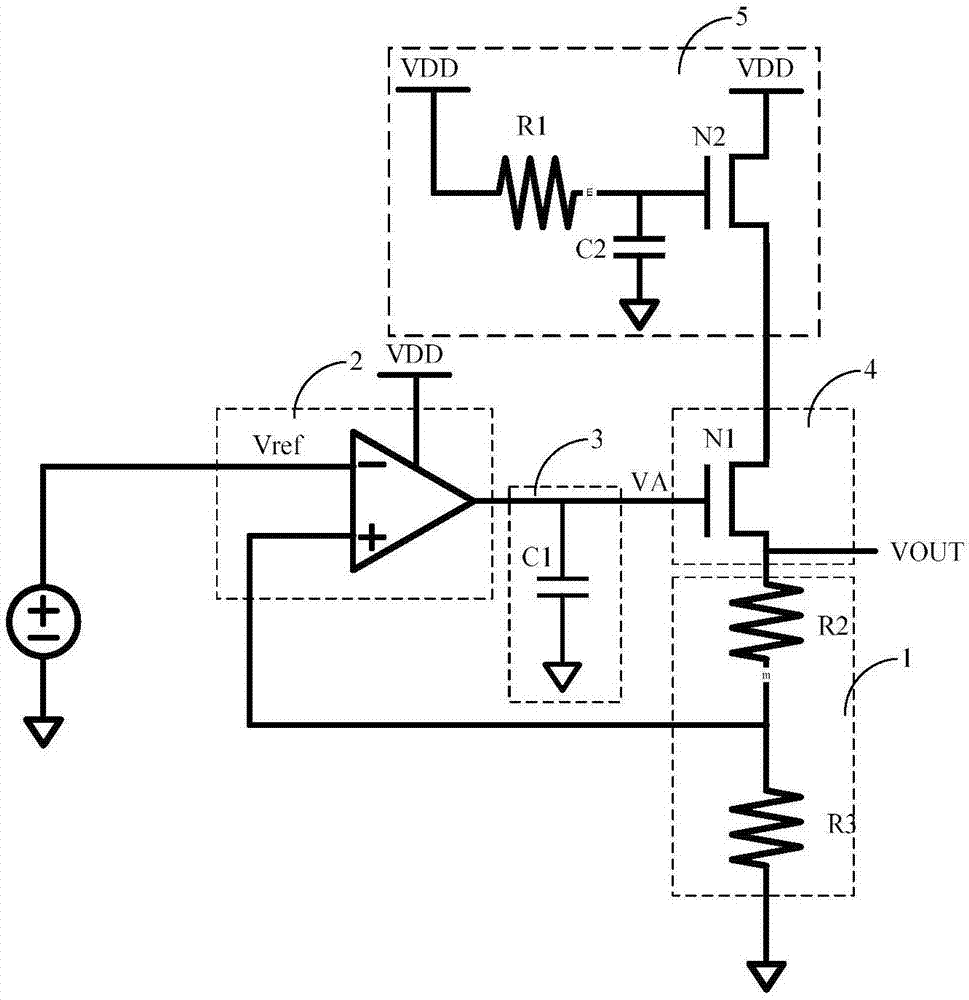 高电源抑制比的低压差线性稳压器的制作方法