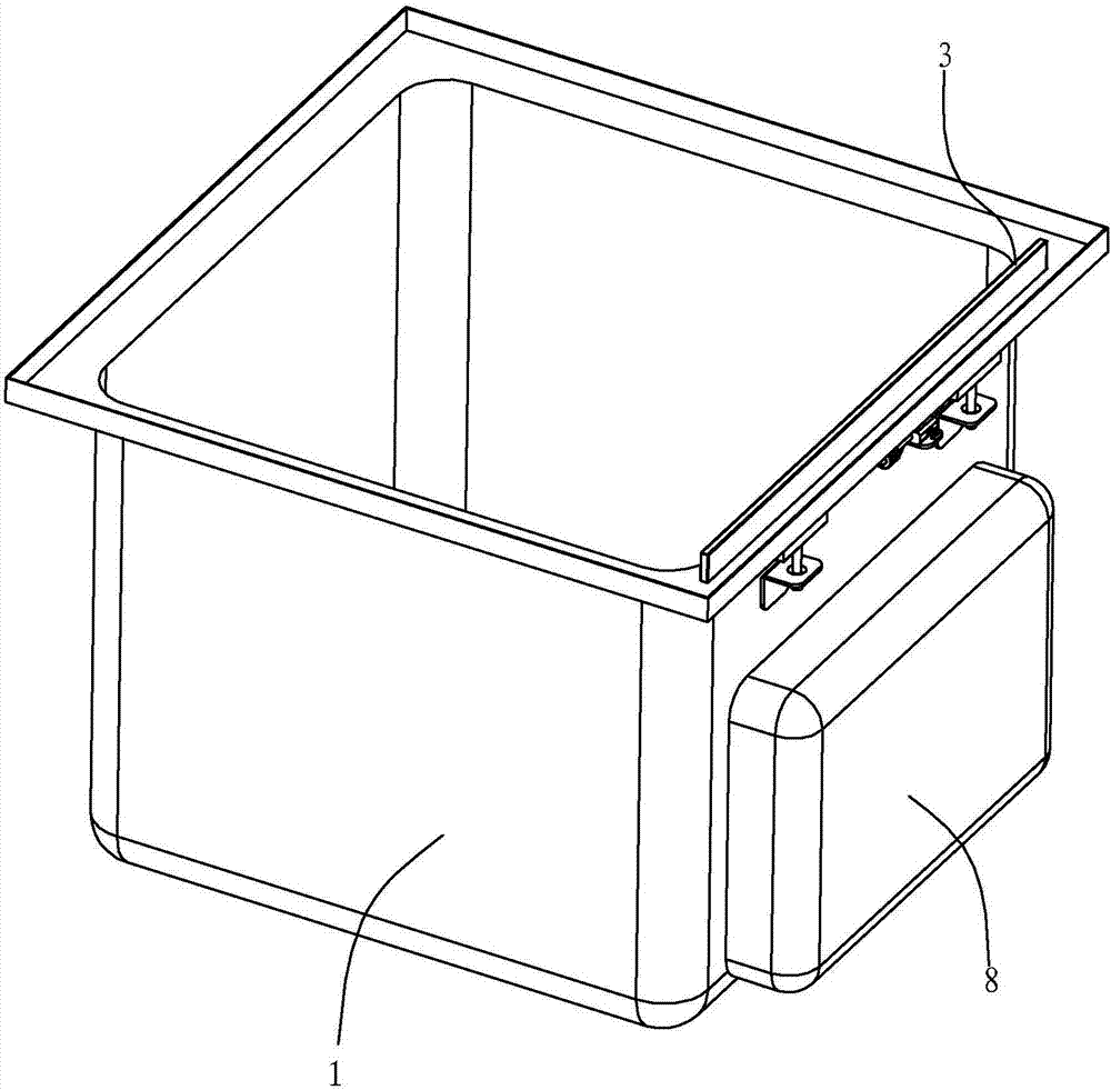 水槽式清洗机的开盖结构的制作方法
