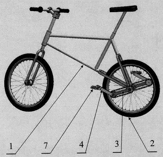 折叠曲柄自行车的制作方法