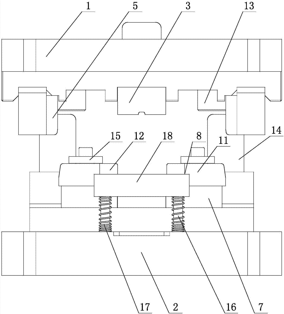 板簧压包挤边复合模具的制作方法