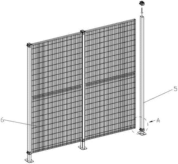 防护围栏的连接件的制作方法