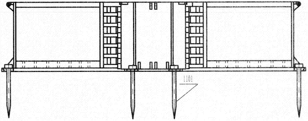 四梁钢结构带配重可快速折叠移动的塔吊基础的制作方法