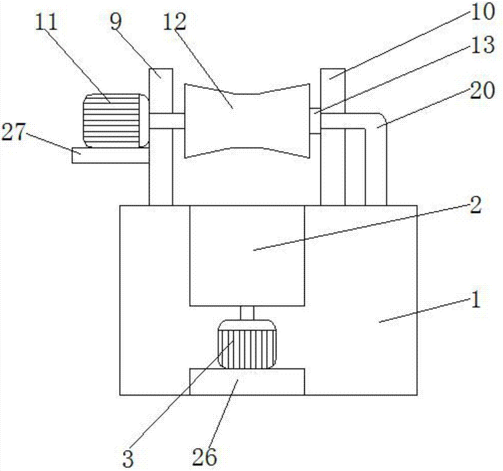 一种纺织专用的防冒纱粗纱机的制作方法