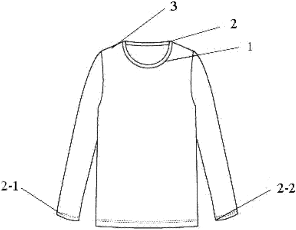 红豆绒健康型保暖内衣的制作方法