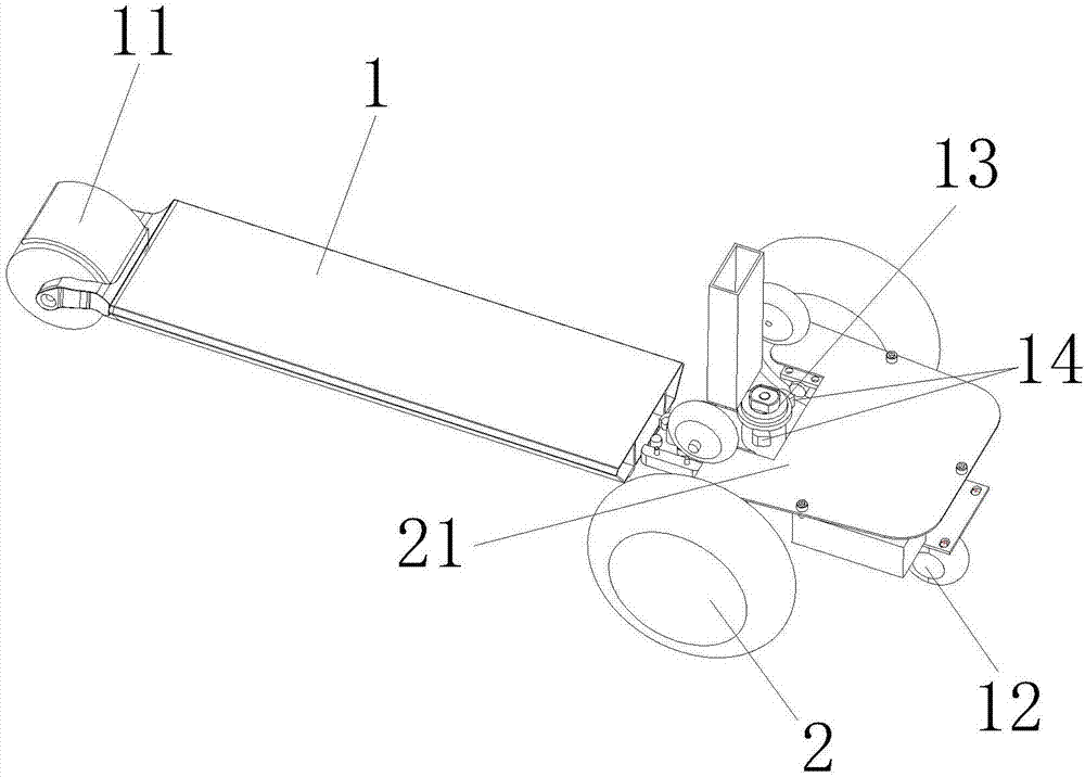 电动滑板航空球包转动机构的制作方法