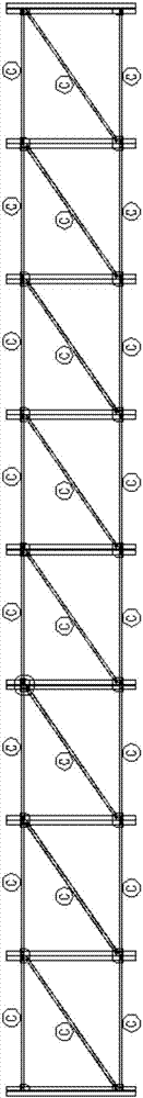 一种用于堆放混凝土预制构件的工字型钢货架的制作方法