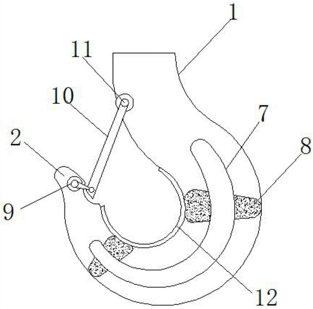 一种防脱落性好的焊接吊钩的制作方法
