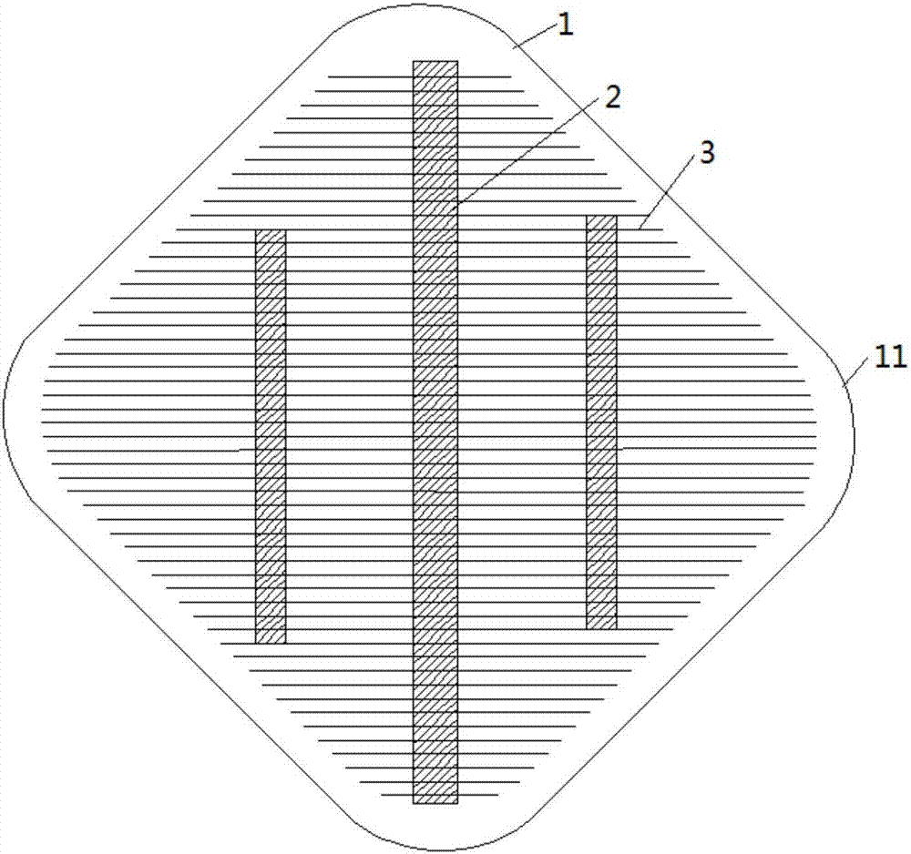 一种斜形栅线晶硅太阳能电池片的制作方法