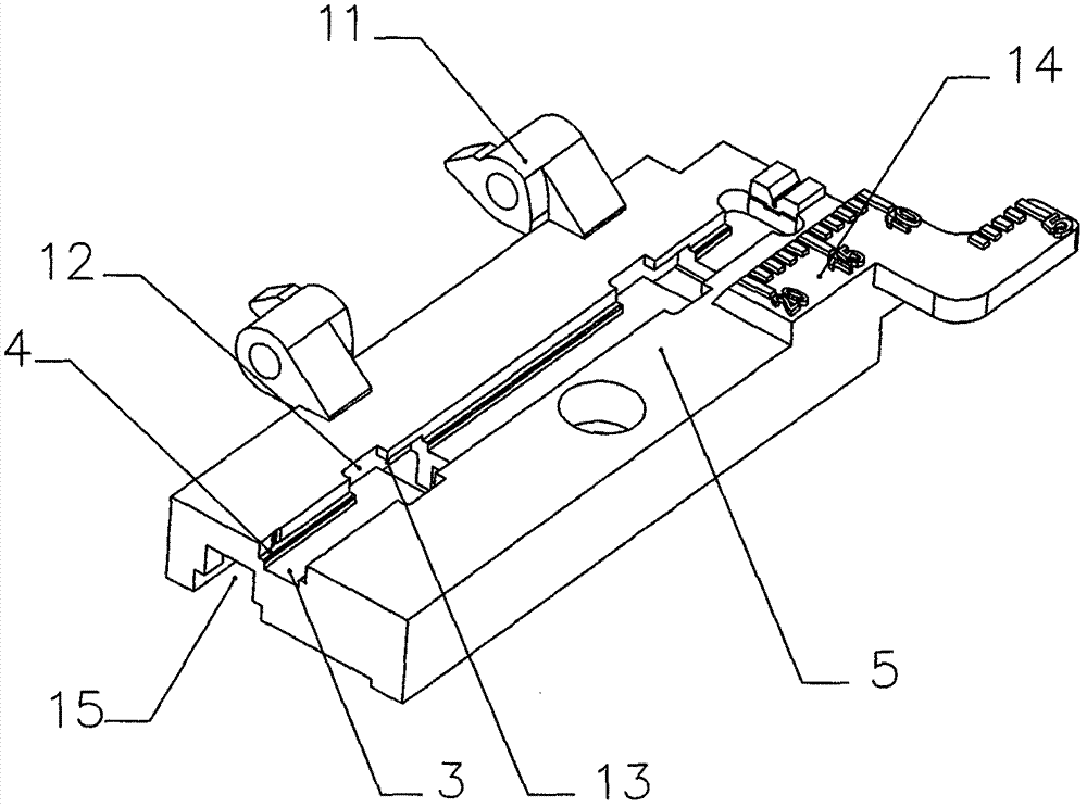 一种光纤切割器用多线槽夹具的制作方法