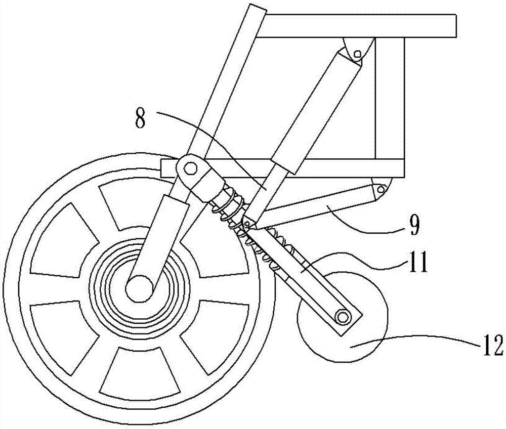 一种摩托车的辅助轮刹车机构的制作方法