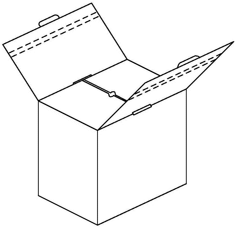 箱体二次循环使用的安全包装箱的制作方法