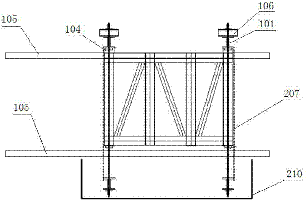 一种跨电气化铁路营业线转体槽形连续梁中跨合拢装置的制作方法