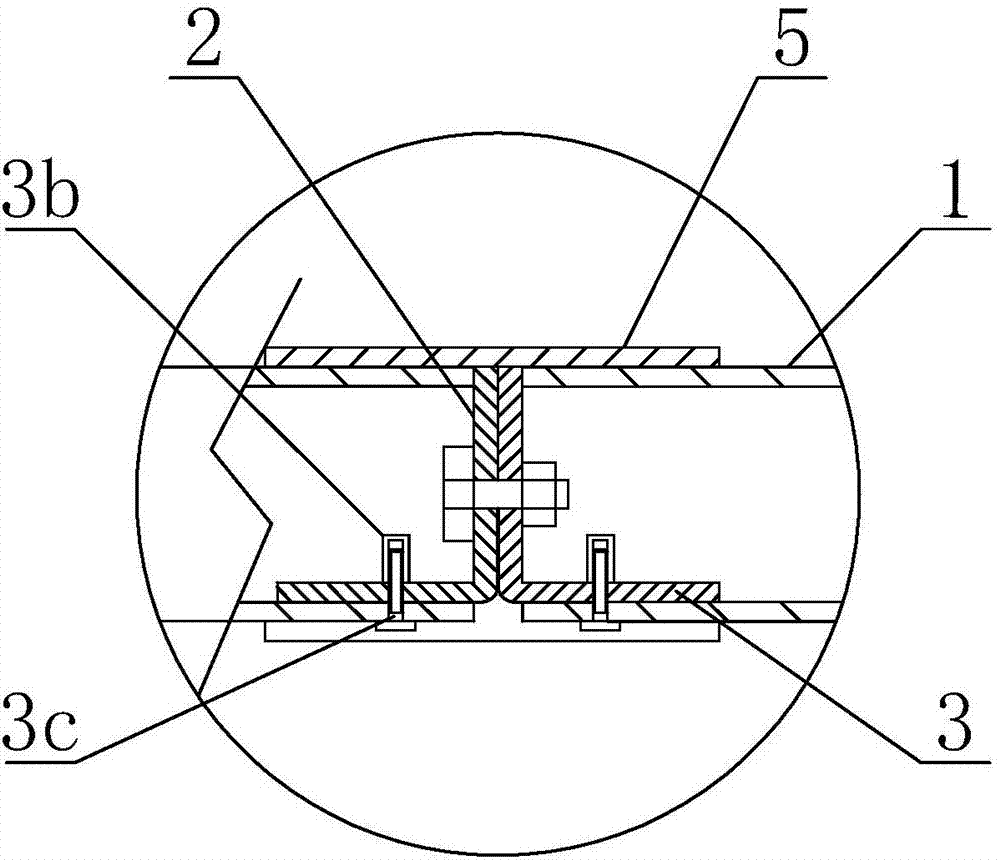 护栏面管连接结构的制作方法