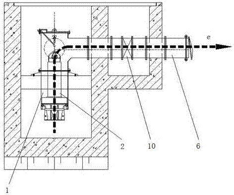 井筒式安装潜水轴流泵双层三向流道系统的制作方法