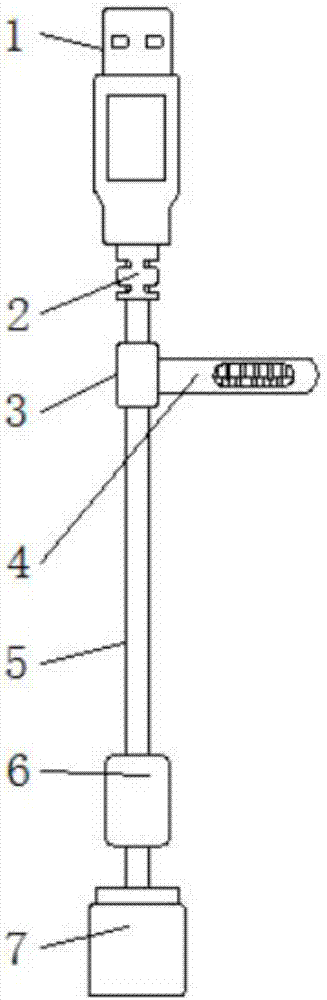 一种可更换接头的USB数据线的制作方法
