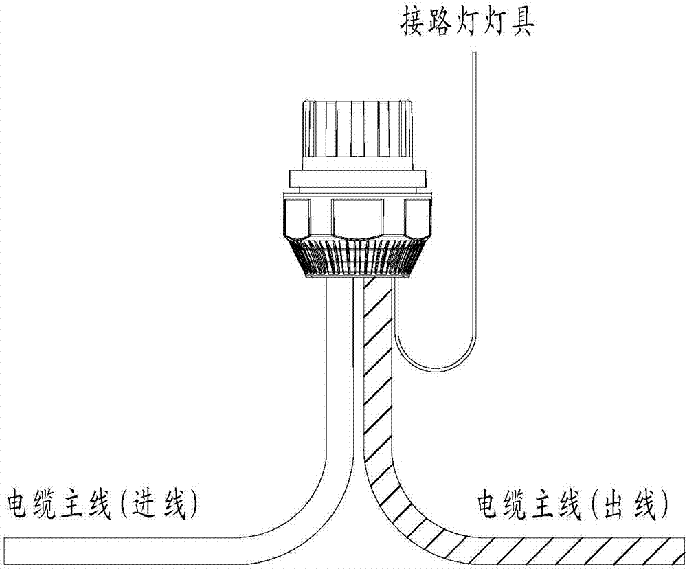 一种连接路灯电缆的防水接头的制作方法