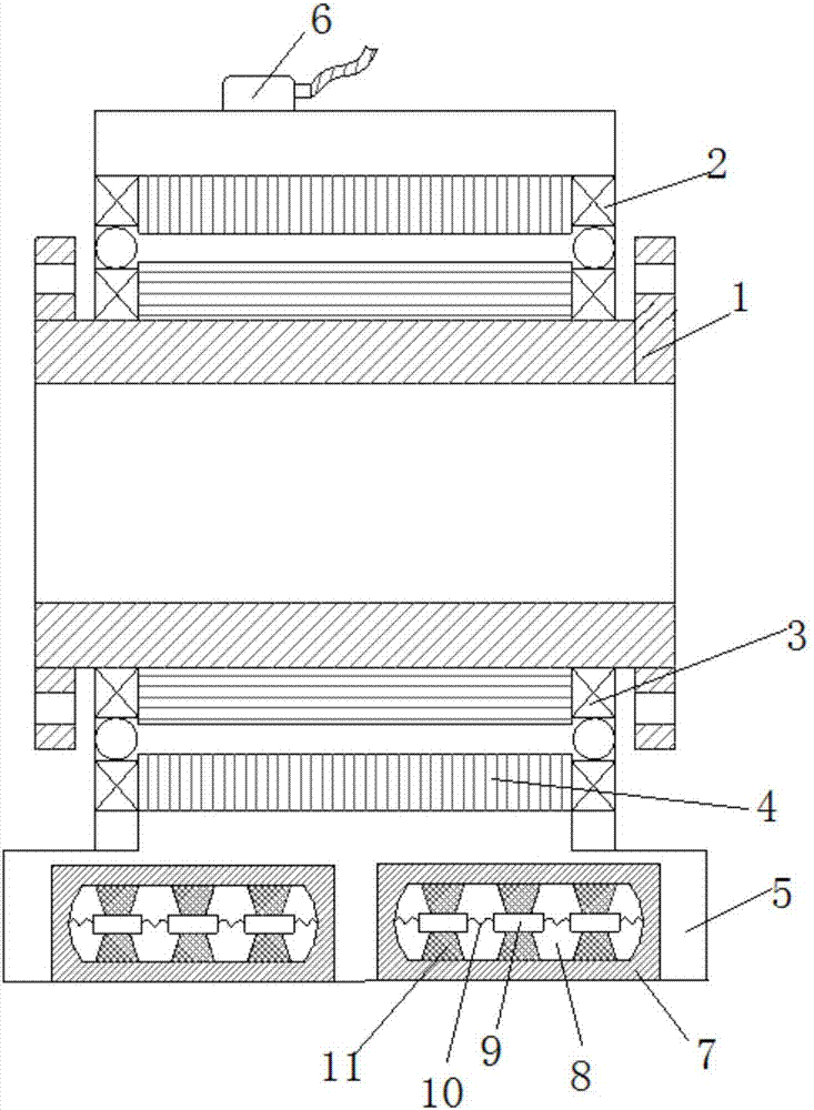 一种大孔径无输出轴电机的制作方法