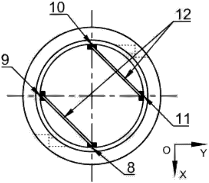 一种小型光纤光栅二维振动传感器的制作方法