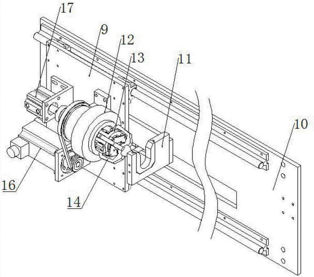 一种全自动滚筒刷毛套热熔胶缠绕机的制作方法