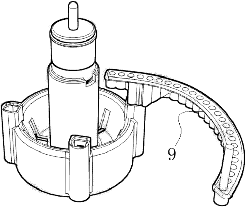 一种拖把桶内的拖把升降结构的制作方法