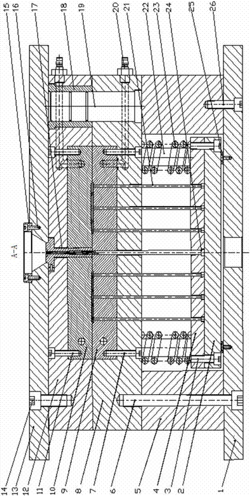 一种塑料正方形的注射成型模具的制作方法