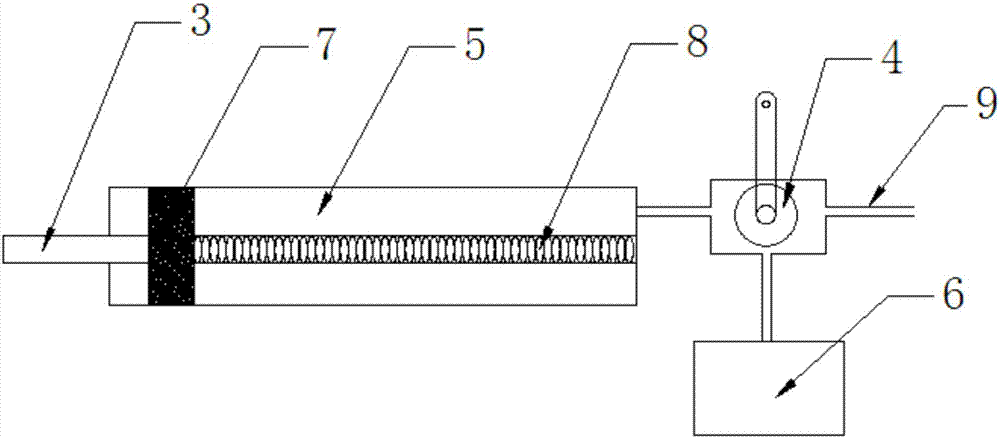 一种带气动夹紧装置的束管放线机的制作方法