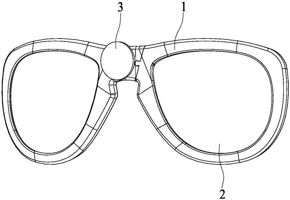 潜水面罩的副镜结构的制作方法