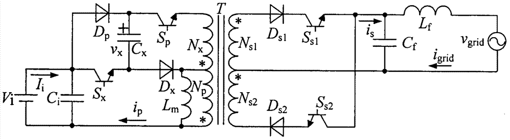 一种抑制输入低频纹波的高效率微型光伏并网逆变器的制作方法