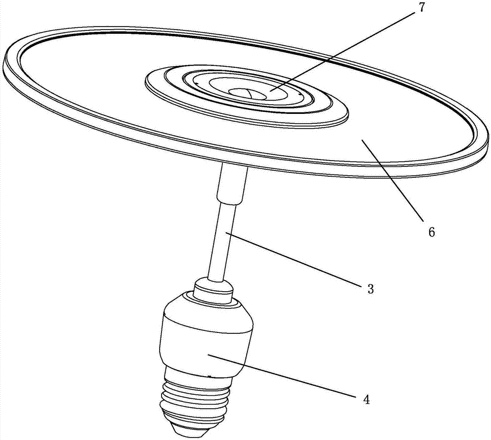 一种万向飞碟灯的制作方法