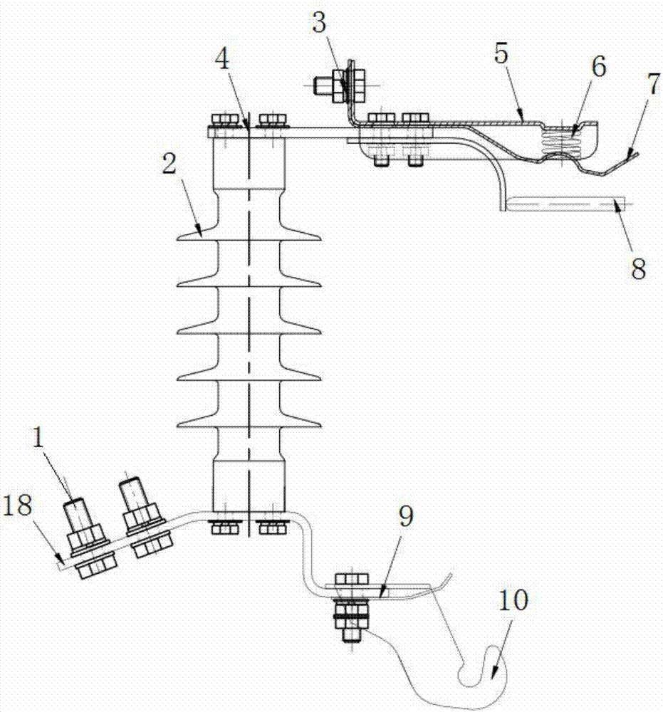 跌落式避雷器的制作方法