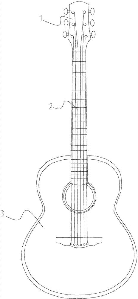 一种轻式吉他结构的制作方法