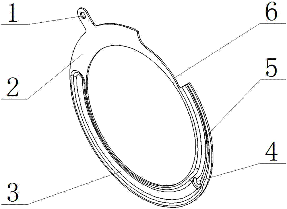 环槽渐缩内陷式勺式排种器隔板的制作方法