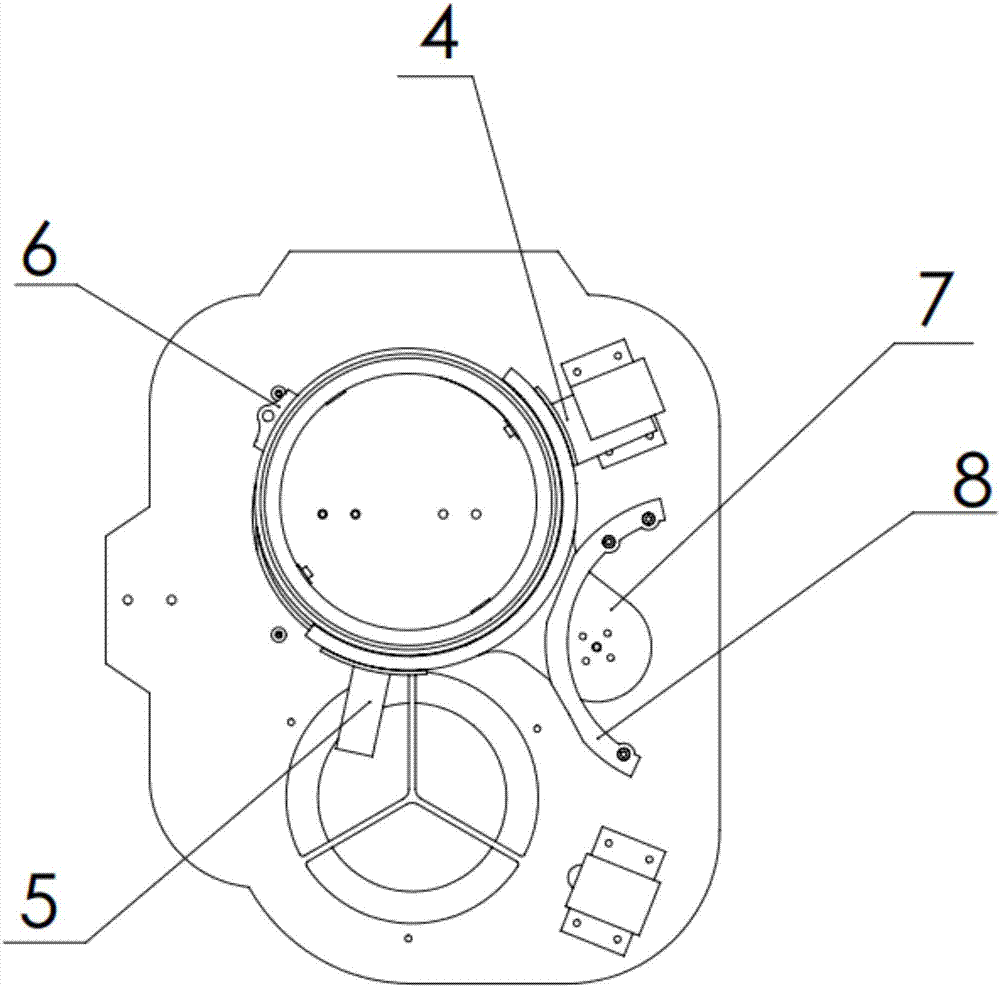 一种开关限位的圆弧状移动补给装置的制作方法
