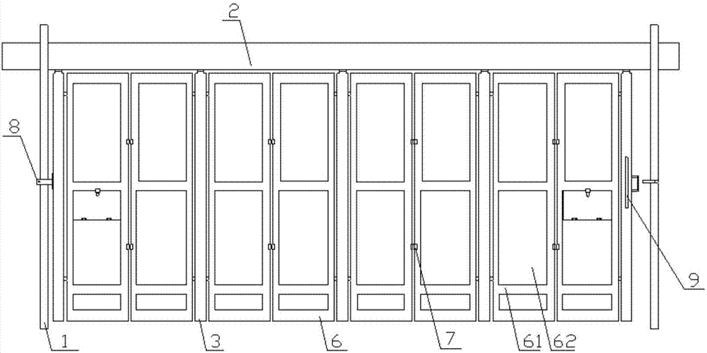 一种建筑施工现场用的安防门的制作方法