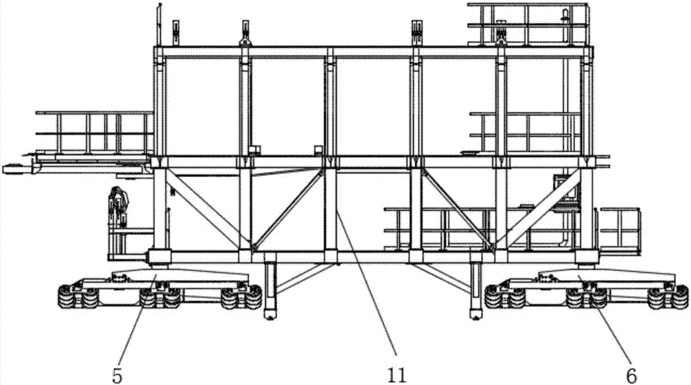 泥水盾构机桁架水平调节系统以其前、后侧向轮的制作方法