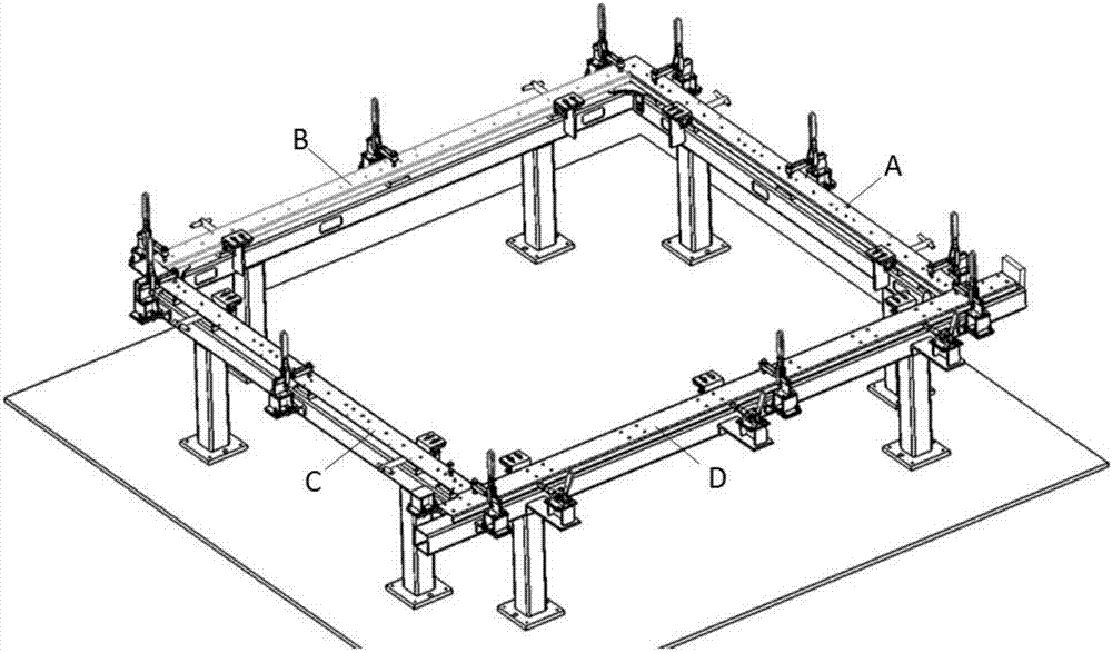一种右侧前门框组对焊接工装的制作方法