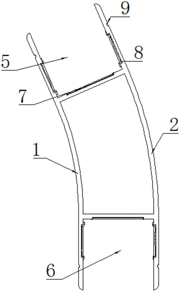 一种车厢后弧板组件的制作方法