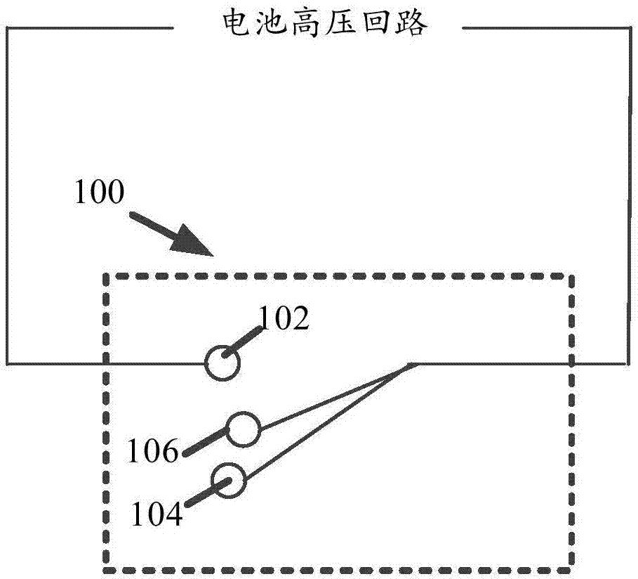 电池高压回路的开关装置、高压盒、电池装置和运载工具的制作方法