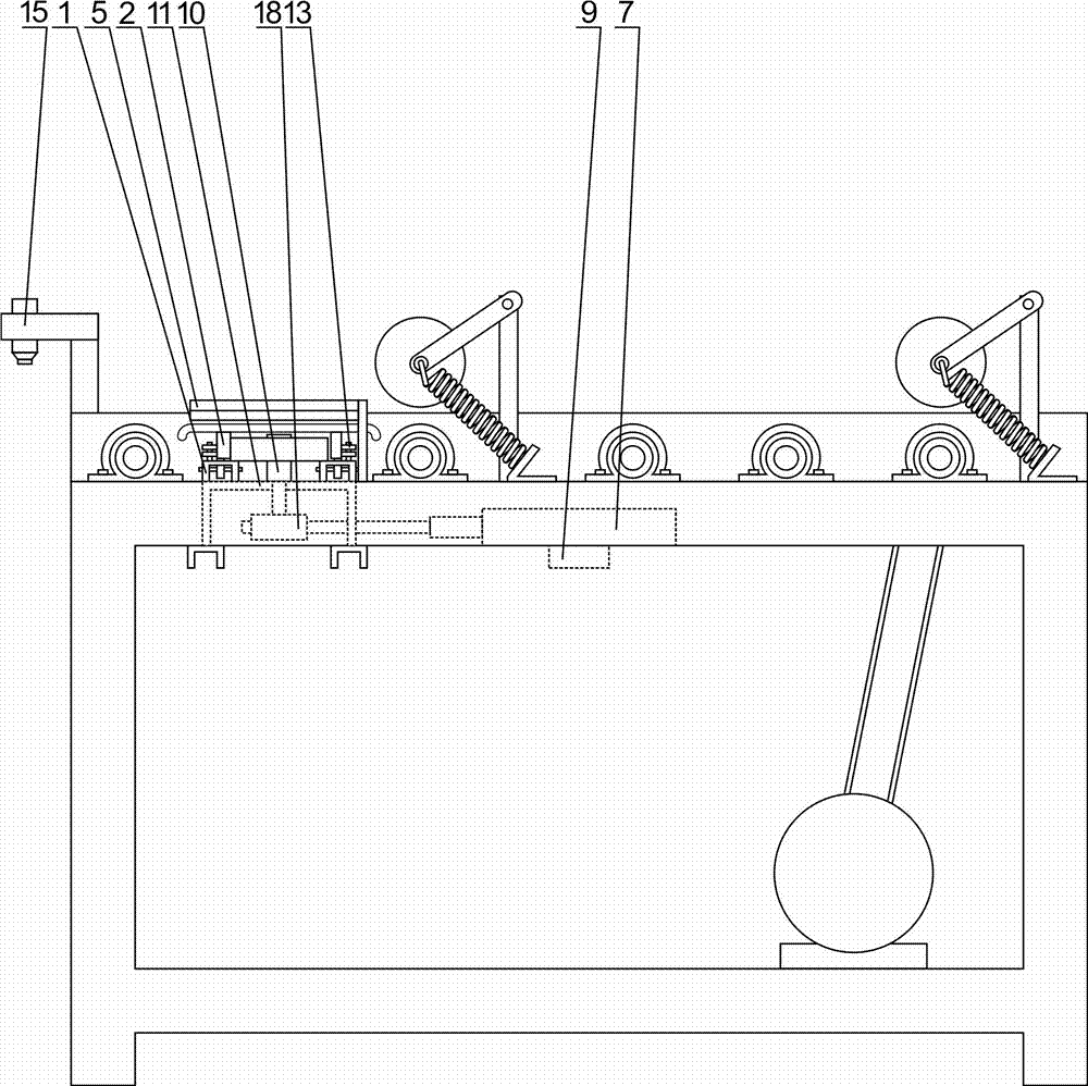 再生木板纠偏送板机的制作方法