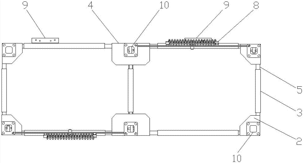 一种可调式减震机柜底座及组合式底座组成的制作方法