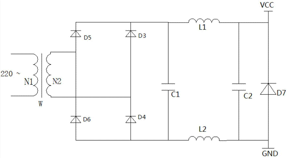 一种施工用备用电源充电电路的制作方法