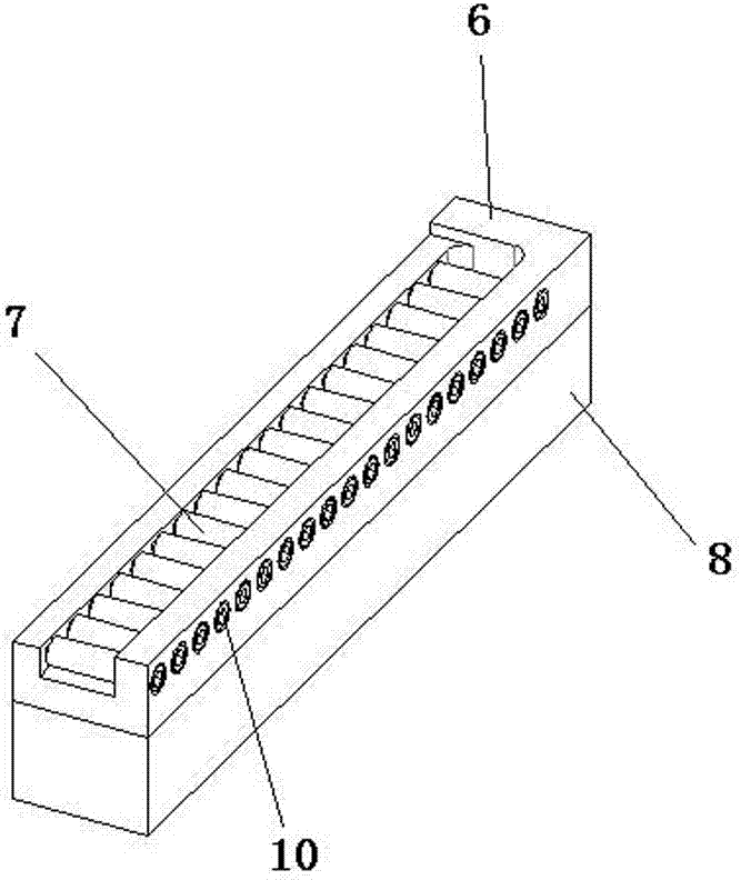 一种等离子处理真空箱体弹夹料盒滑动轨道的制作方法