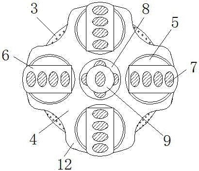 一种螺旋形金刚石钻探探头的制作方法