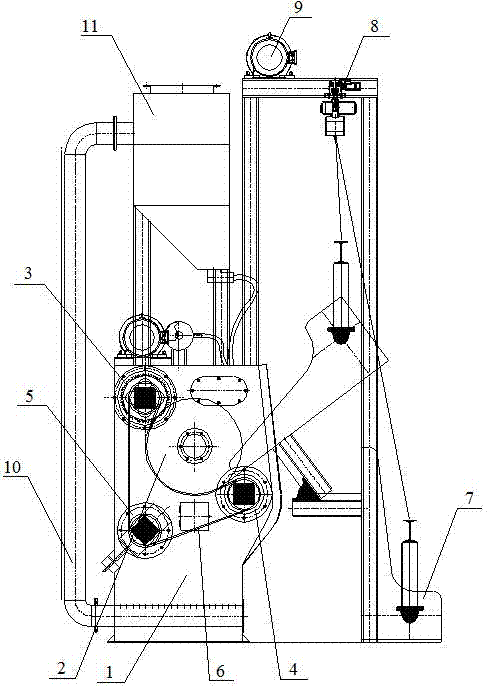 一种履带式喷砂机用喷枪结构的制作方法