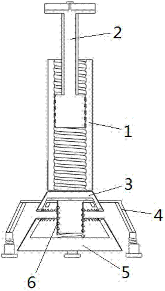 一种用于地板防护架的支撑固定装置的制作方法