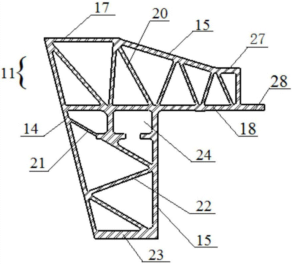 一种轨道车辆铝合金车体边梁集成式结构的制作方法