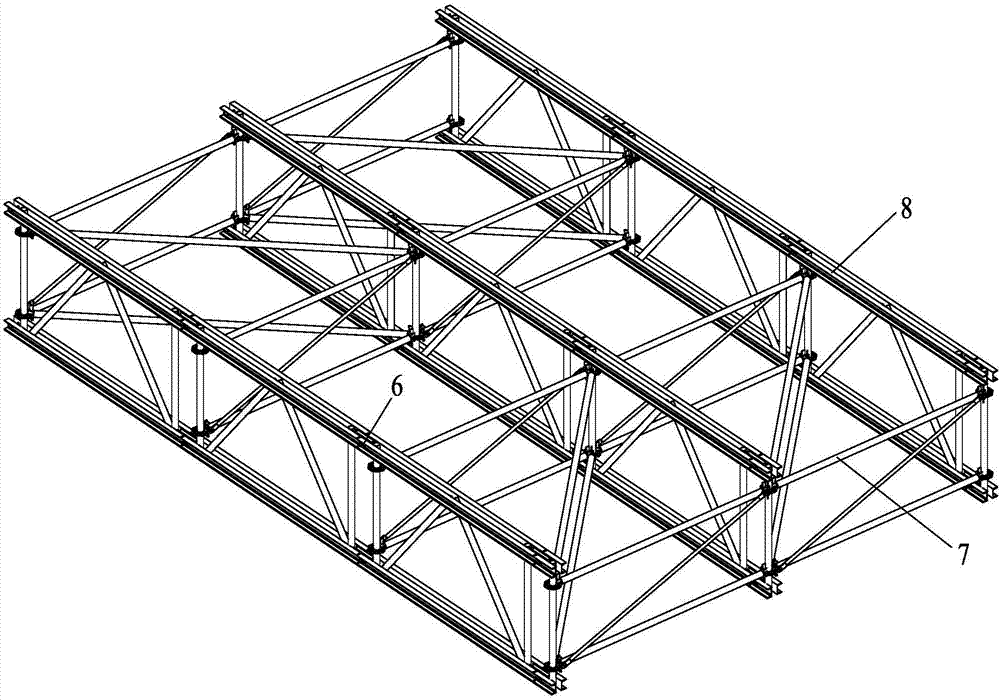 盘扣式快速组装桁架平台结构的制作方法