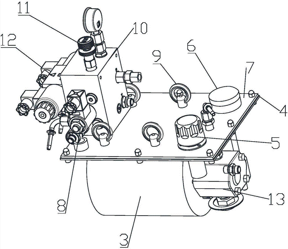 自动焊接机器人抓手液压泵站的制作方法