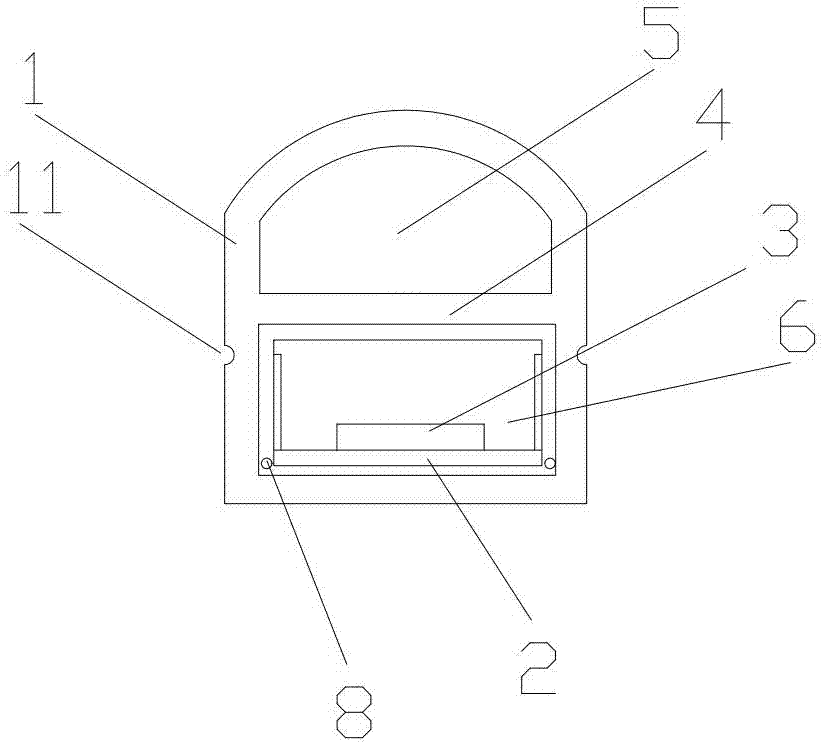 一种带底座槽可替代日光灯管的灯带结构的制作方法